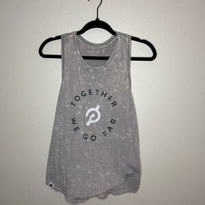 Peloton Charcoal Tank Top with Motivational Print